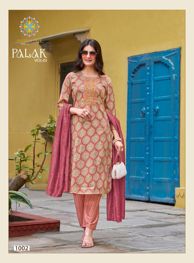 Palak Vol 1 By Passion Tree Straight Cut Kurti With Bottom Dupatta Wholesale Shop In Surat